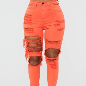Fashion Nova Distressed Jeans